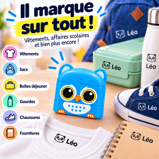TamponneTout™ – Le tampon personnalisé pour ne plus perdre les affaires de votre enfant