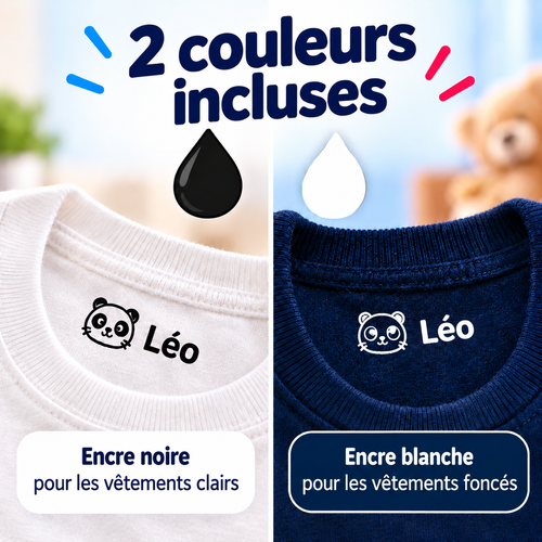 TamponneTout™ – Le tampon personnalisé pour ne plus perdre les affaires de votre enfant