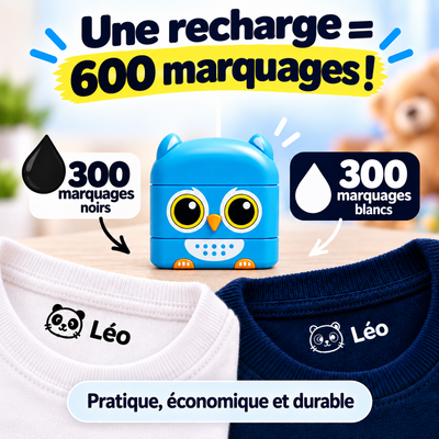 TamponneTout™ – Le tampon personnalisé pour ne plus perdre les affaires de votre enfant